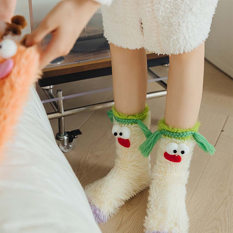 🎁💝2023 CHRISTMAS GIFT - Warm Cozy Fluffy Cartoon Monster Socks🧦