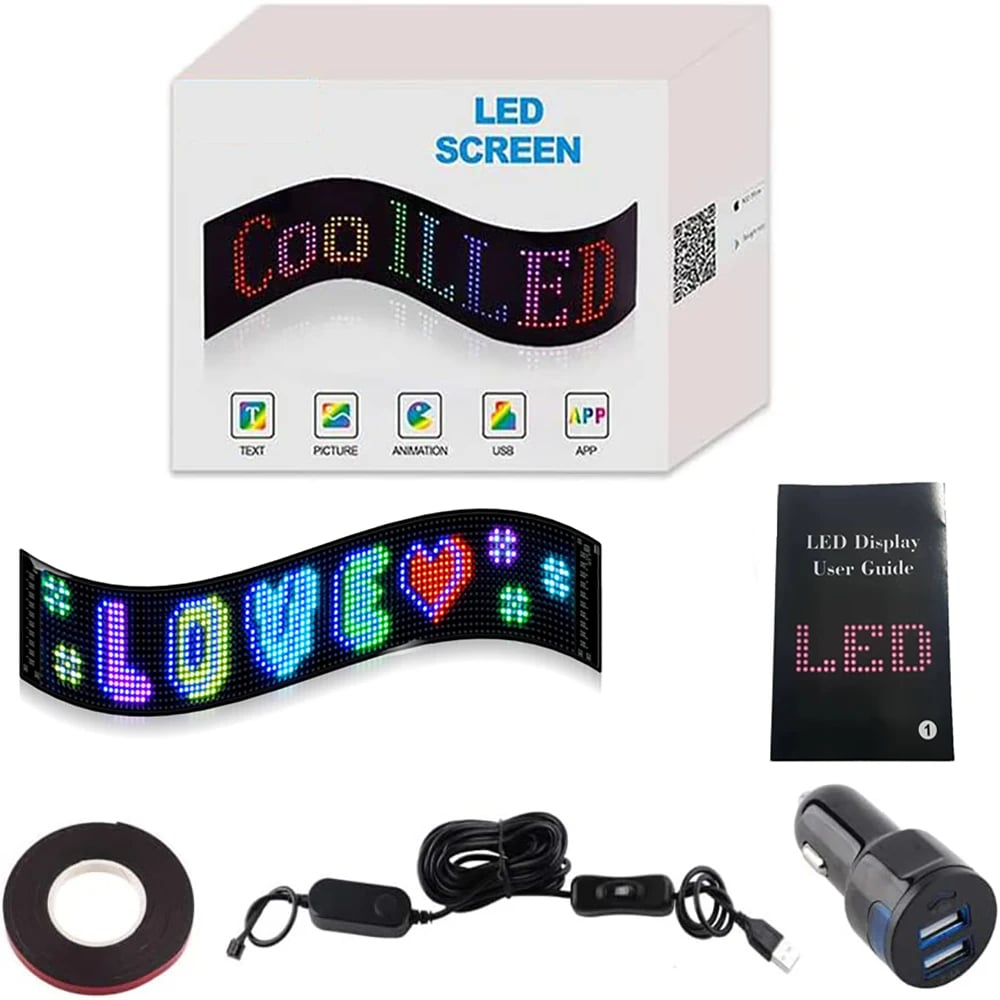 🔥Last Day Promotion 50% OFF🔥 - Ultra-thin flexible Bluetooth LED screen