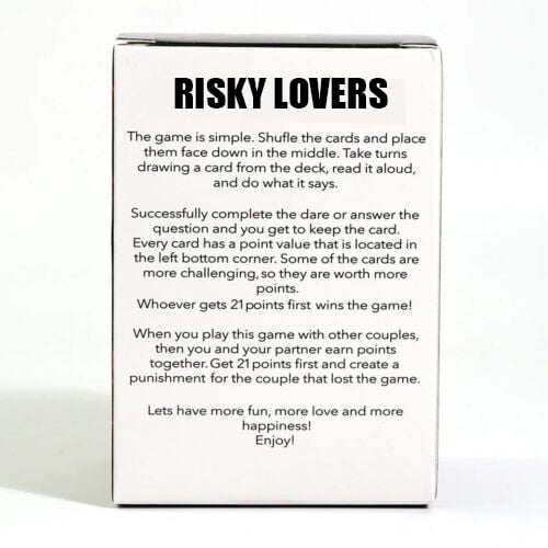 🔥BUY 2 SAVE $10🎴RISKY LOVERS - 150 Spicy Dares & Questions for Your Date Night🎴