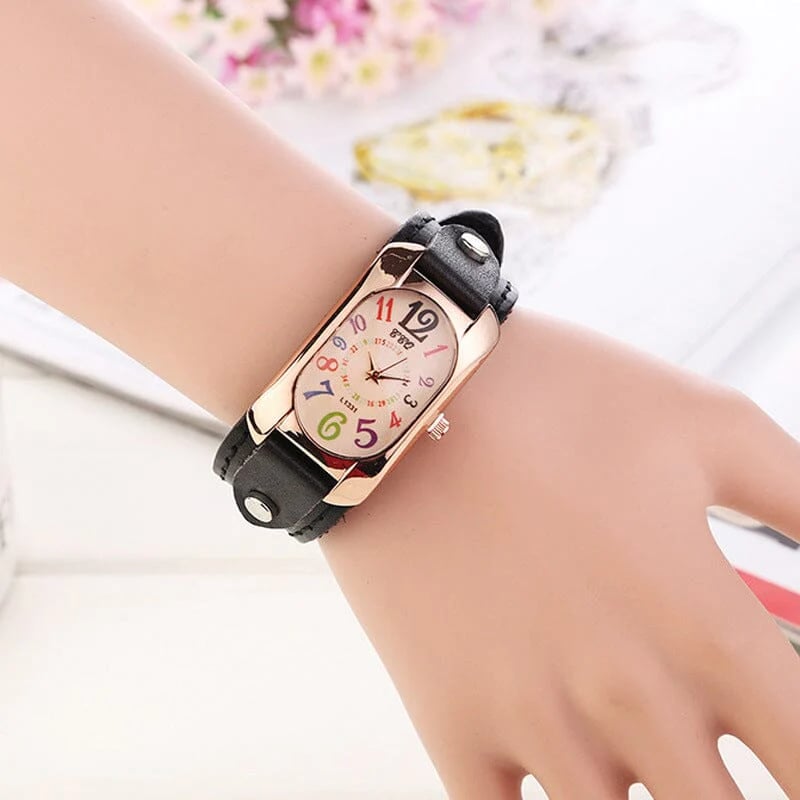 🔥Last Day Promotion 50% OFF🔥 -Vintage Leather Quartz Stone Women's Watch