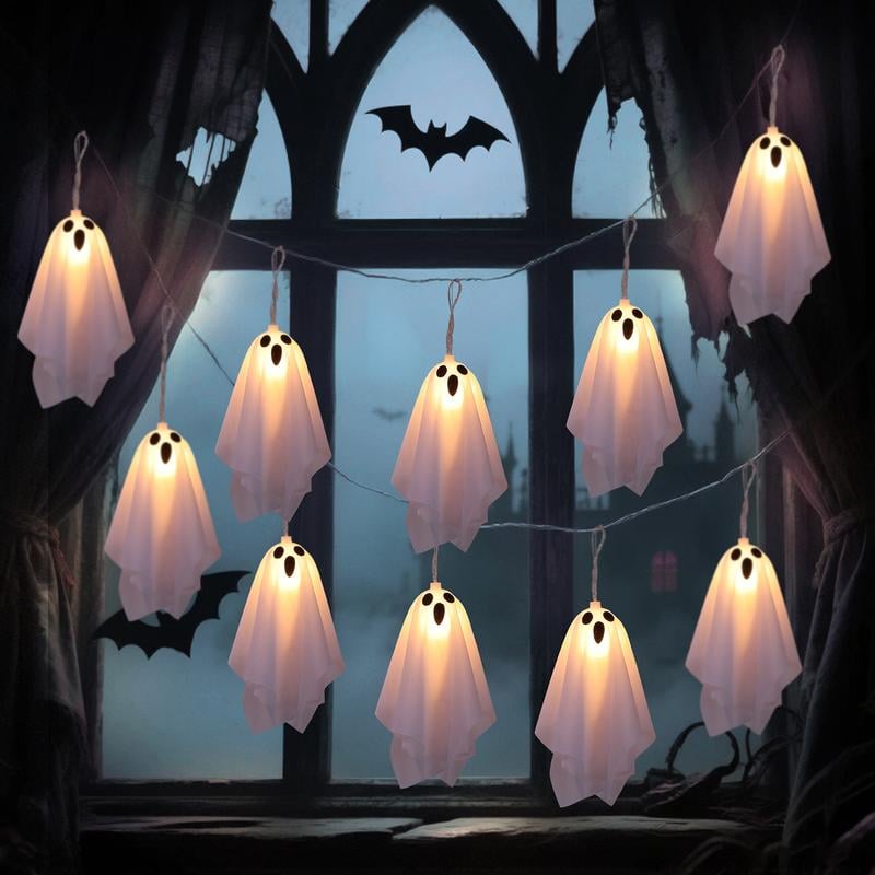 🏆50K+ SOLD! 💥Hanging Ghost Lights – Halloween Home & Garden Decor