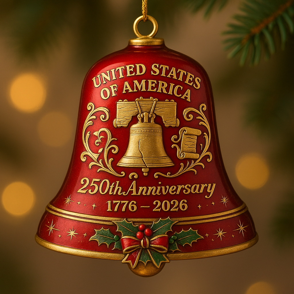 🔥Flash Sale 60% OFF - 🔔United States 250th Anniversary Bell Ornament
