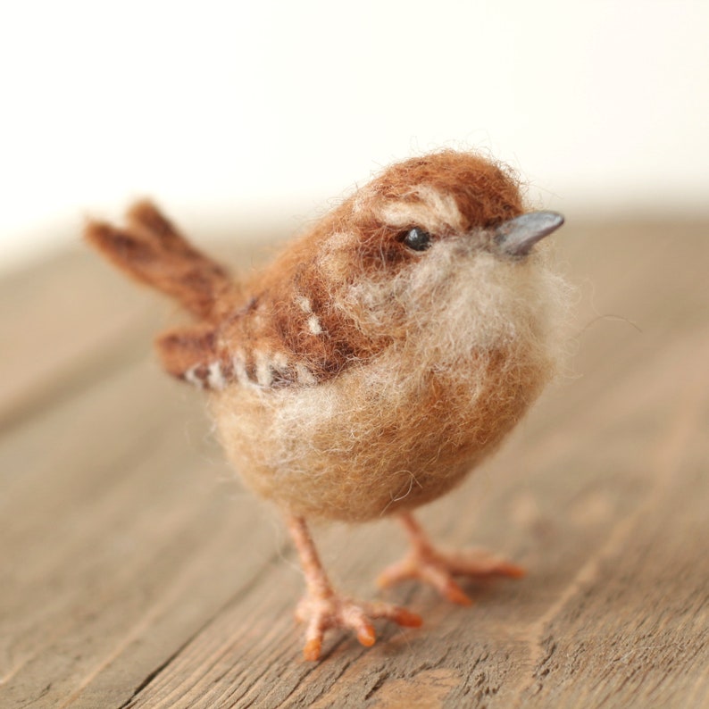 🌲Christmas Gift 50% Off--🎈Festigadget Eco-Friendly Needle Felted Bird Collection – Handmade Wool Songbirds (Wren/Chickadee/Bluebird/Magpie/Robin/Cardinal) – Sustainable Wildlife Decor 🐦✨