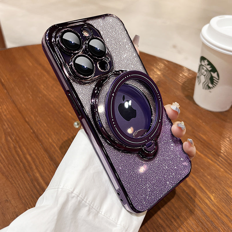 🎁💝2024 Valentine’s Day Gifts - Glitter Magnetic Magsafe Ring Holder Case for iPhone 