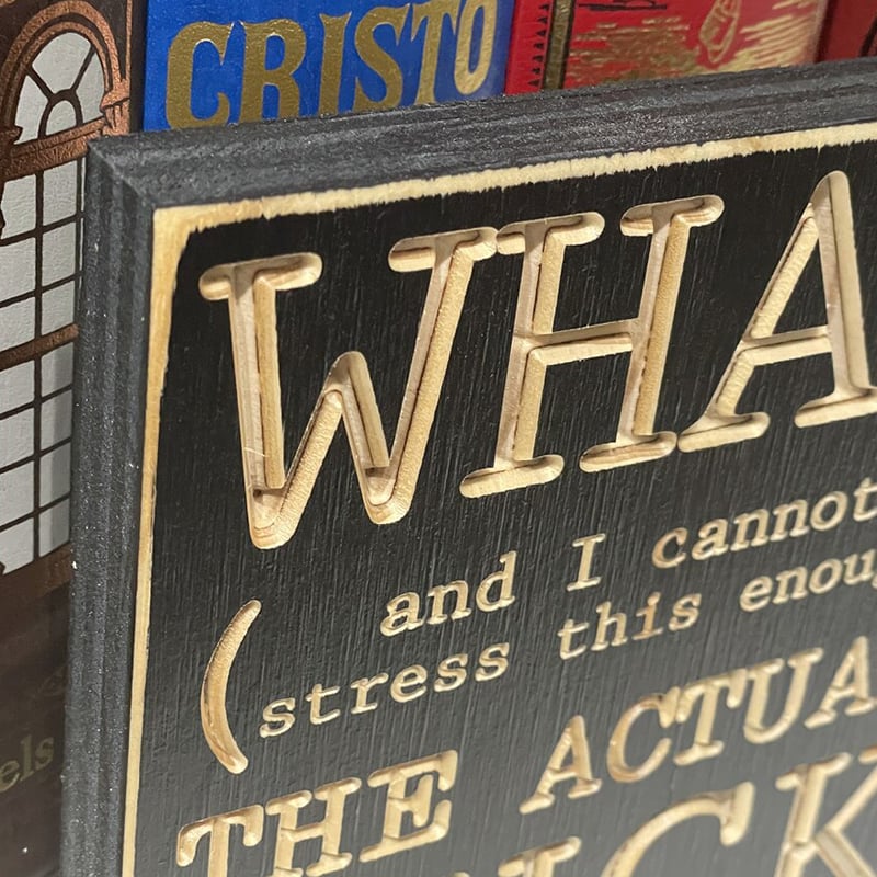F*cks Funny Wood Small Shelf