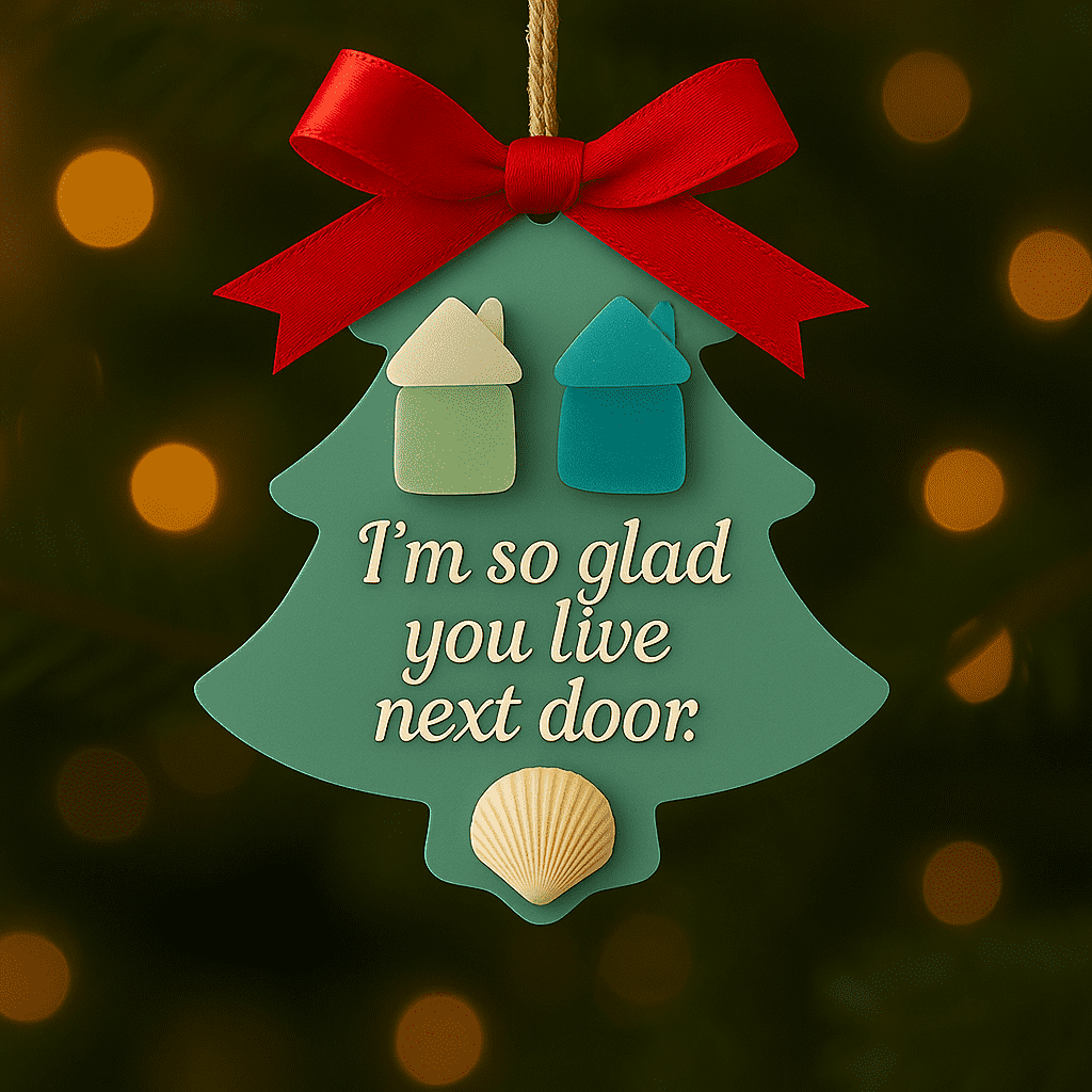 🔥Last Day 49% OFF-🎄2025 Christmas-Themed Ornaments Gift for Family and Friends (Handmade Sea Glass)