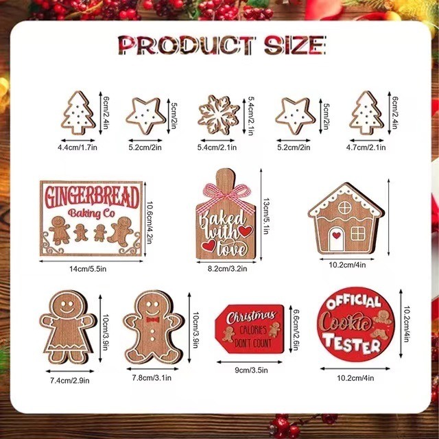 Gingerbread Tiered Tray Decor