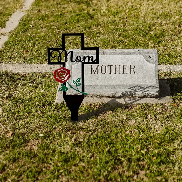 Sale Ends Today 50%OFF - Cemetery Memorial Cross Stake for Parents