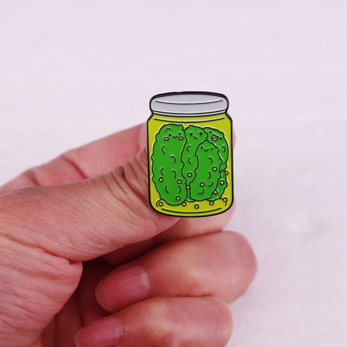 🔥Early Spring Hot Sale🥒Lucky Pickle Girl Enamel Pin
