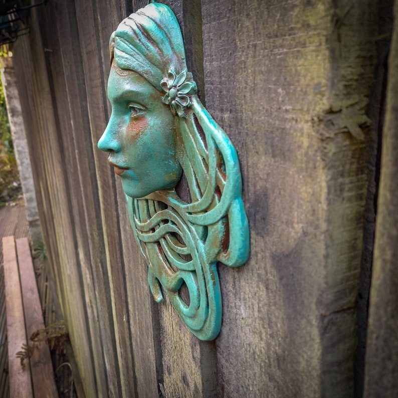Saoirse (Sersha) Art Nouveau inspired sculpted female face