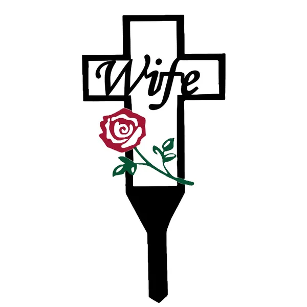 Sale Ends Today 50%OFF - Cemetery Memorial Cross Stake for Parents