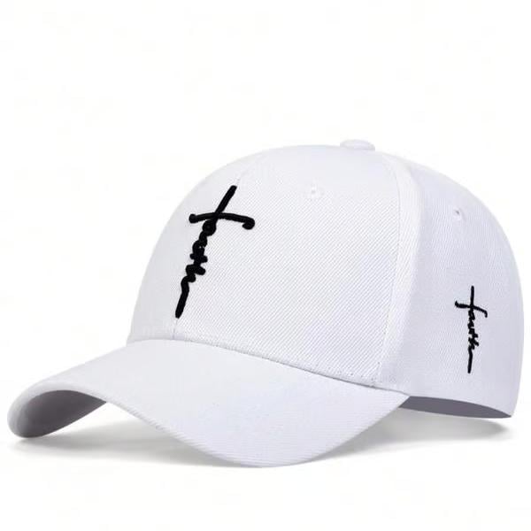 ✝️🧢LAST DAY -Handmade“Faith”Cross Embroidered Cap