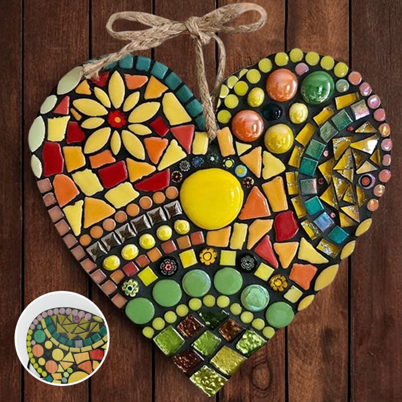 🔥Clearance Sale 49% OFF 💗 Large Garden Mosaic Heart Decoration