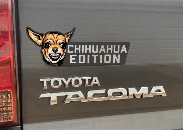 Dog Car Badge Laser Cutting Car Emblem