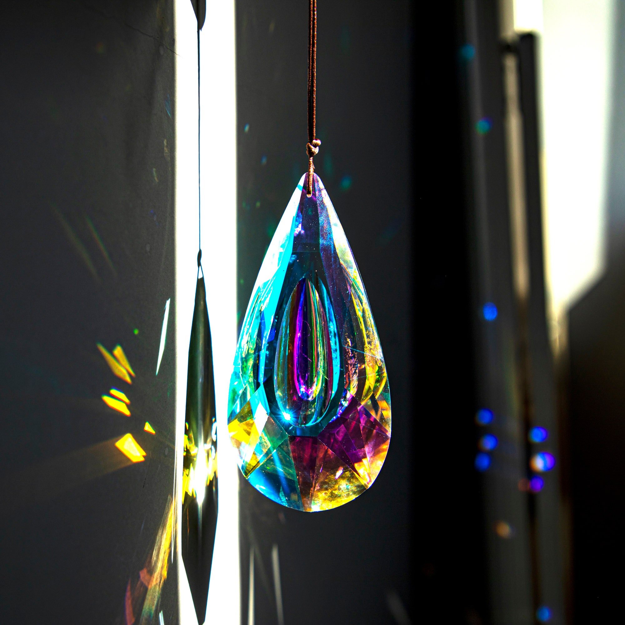 🔥Last Day Promotion 50% OFF🔥 - 120mm AB-Color Hanging Crystals Prism Suncatcher