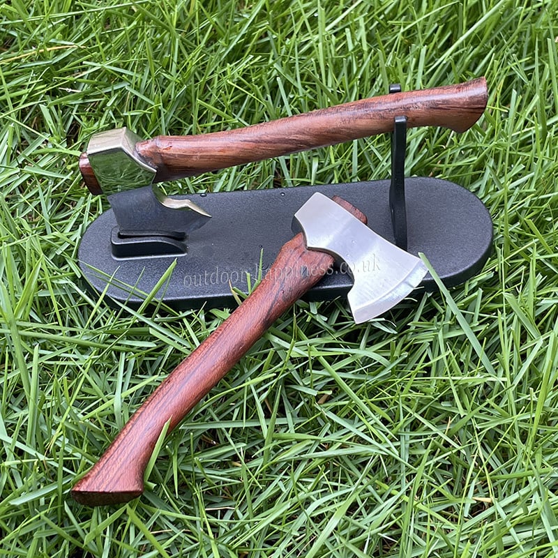 Mini Axe Fixed Blade Hunting Survival Stainless Steel Tactical Knife Home Car Decor