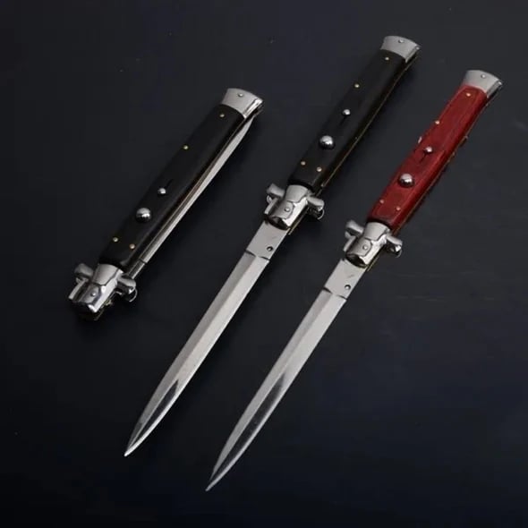 Pure Handmade Old School Italian Stiletto Pocket Knife - Buy 2 Free Shipping