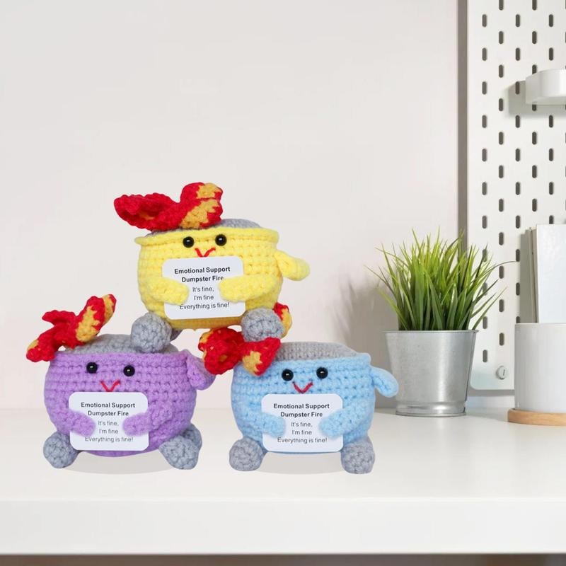 🎄Christmas Gifts 49% OFF - Crochet Dumpster Fire Toy🔥