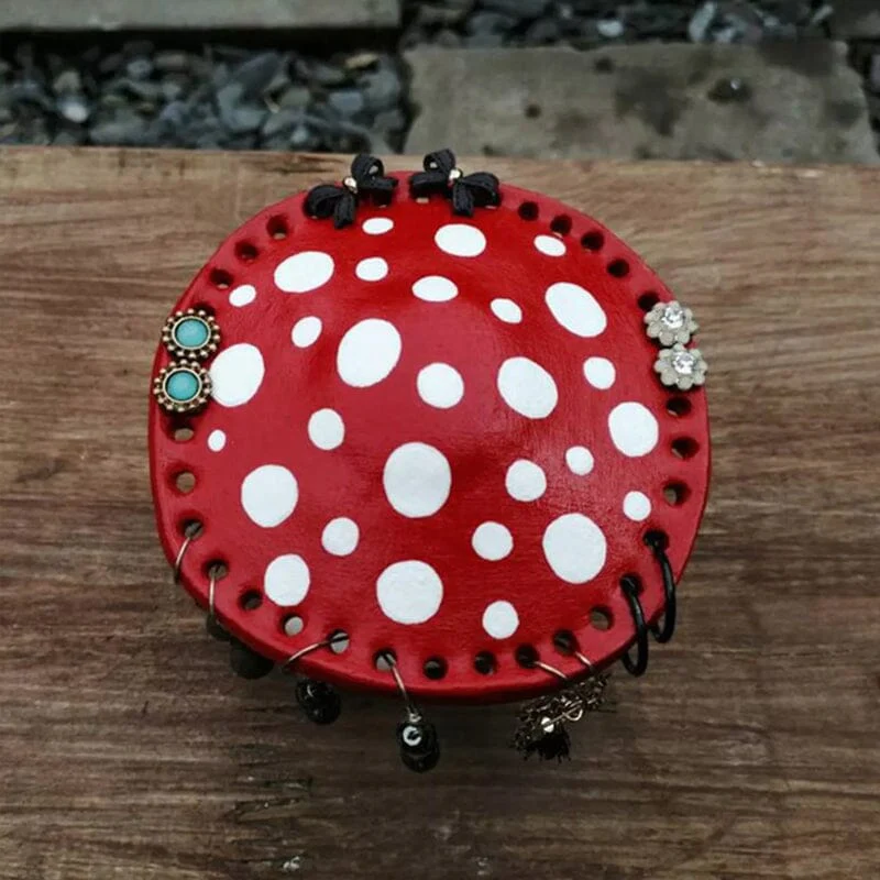 Cute Mushroom Earring Holder