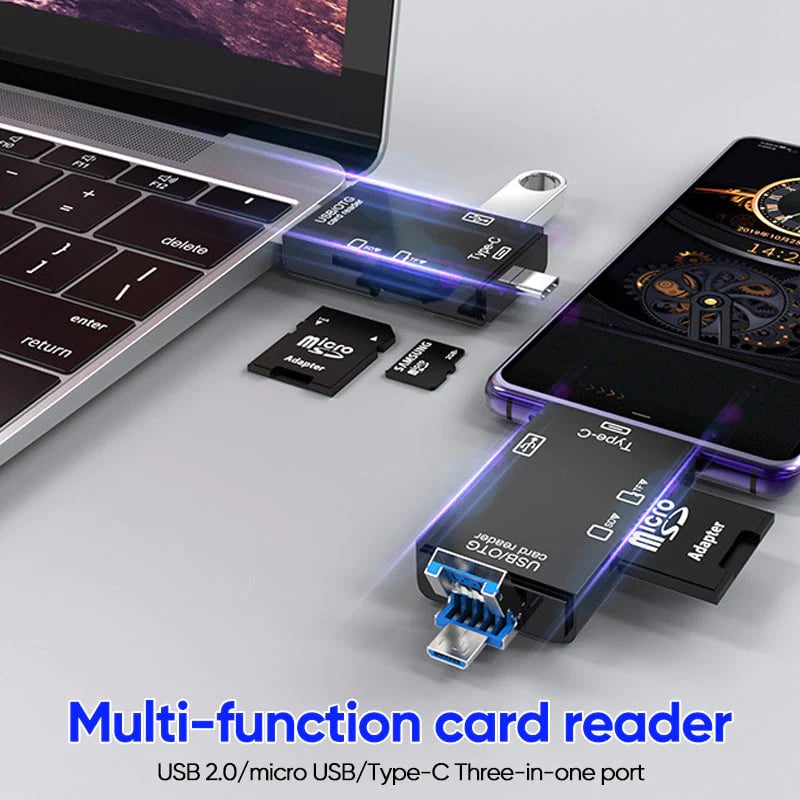 🎁2024 New Year Hot Sale🎁💥6-in-1 Smart Media Card Reader