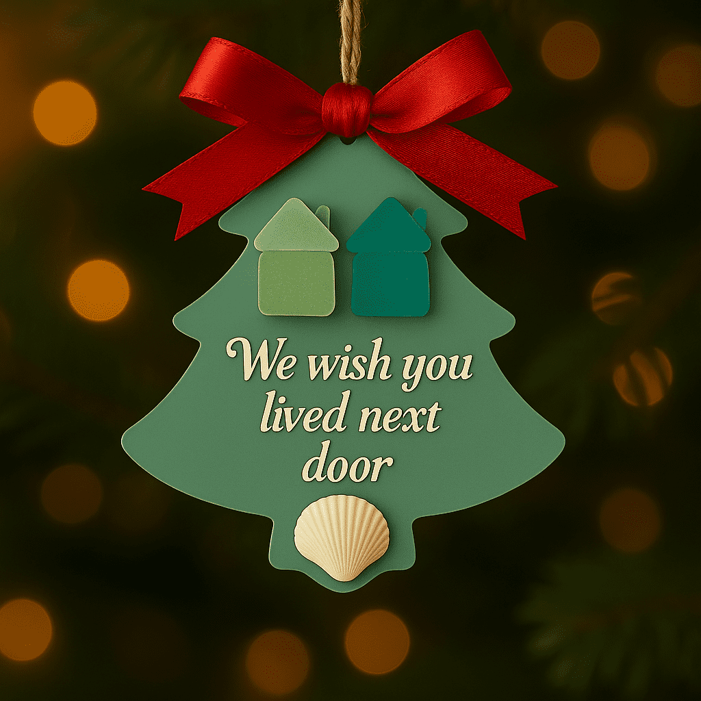 🔥Last Day 49% OFF-🎄2025 Christmas-Themed Ornaments Gift for Family and Friends (Handmade Sea Glass)