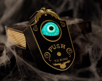 Haunted Doorbell - Eyeball- Halloween Doorbell Decorations -Glow with Spooky Sounds Eyeball Doorbell-Decoration Ghost's Day- Halloween Gi