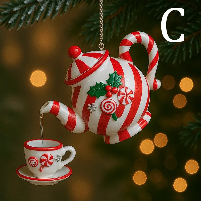 🔥Last Day Promotion 70% OFF🔥 - 🎄Vintage-Style Christmas Teapot Ornament for Festive Holiday Décor