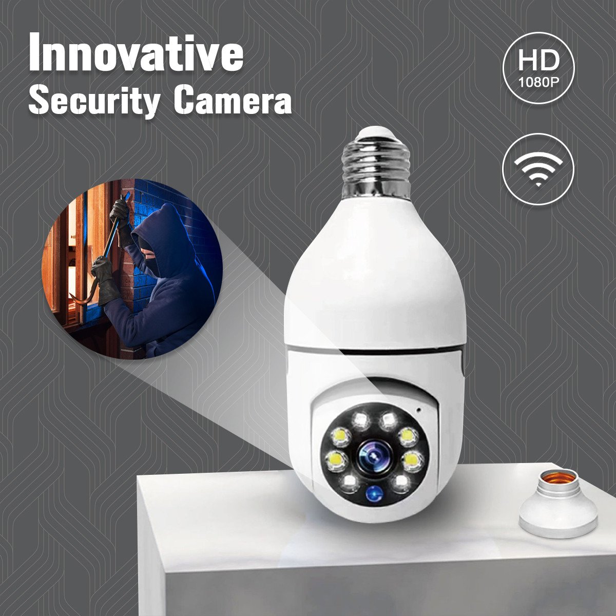 🔥2023 HOT SALE🔥-Wireless Wifi Light Bulb Camera Security Camera⭐⭐⭐⭐⭐(5/5)