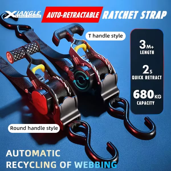 🎉🎉2025New Year Limited Time Sale-49% Discount🎁Retractable Ratchet Straps(🎁Perfect Gift)