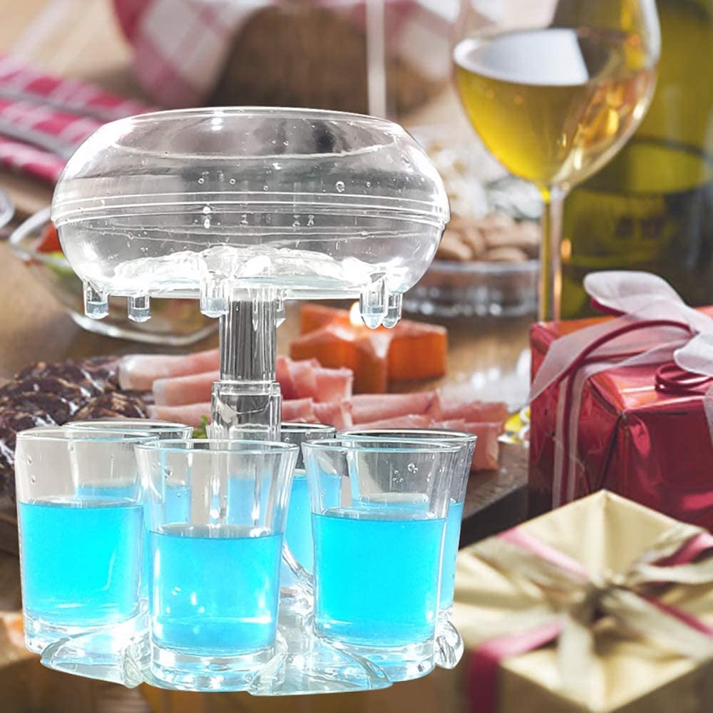 🥂6 Shot Glass Dispenser and Holder