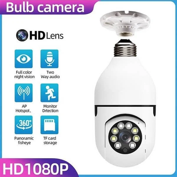 🔥Last Day Promotion🔥-Wireless Wifi Light Bulb Camera Security Camera