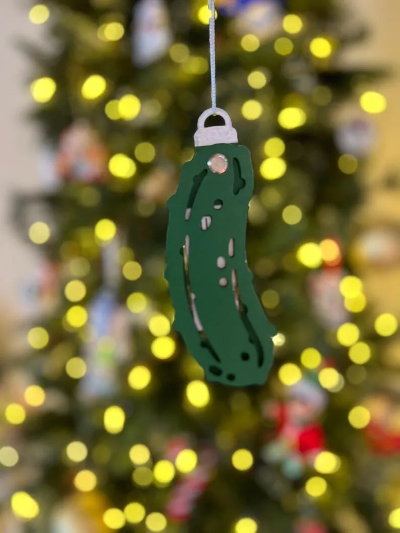 🎅2024 Christmas Ornament -🥒Christmas Pickle Money Holders