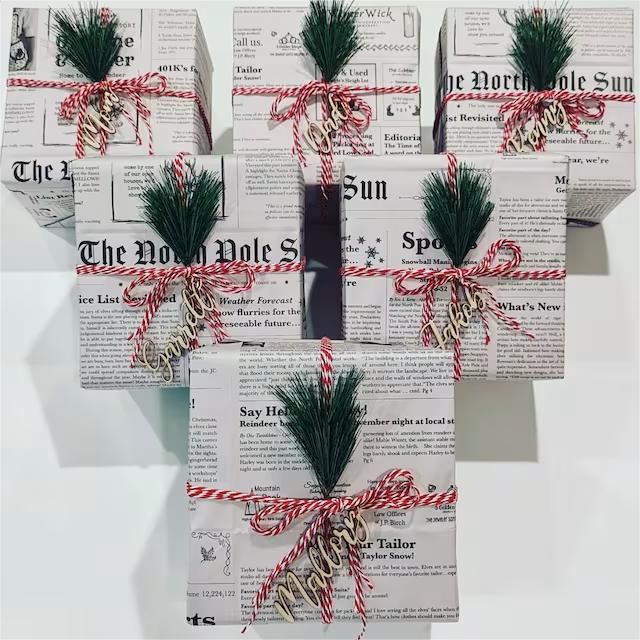 "North Pole" Newspaper-🧑‍🎄Christmas wrapping paper|eco-friendly