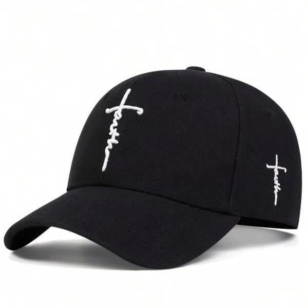 ✝️🧢LAST DAY -Handmade“Faith”Cross Embroidered Cap