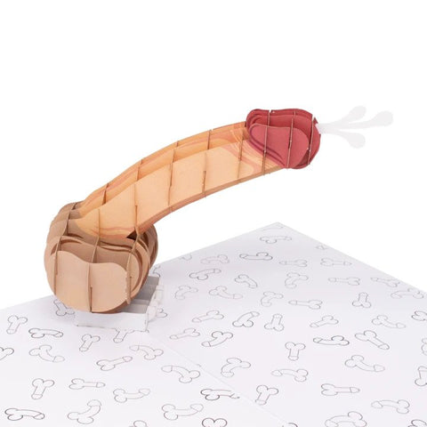 🤣Funny 3D Cock Prank Greeting Card