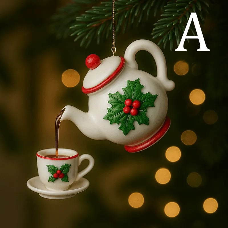 🔥Last Day Promotion 70% OFF🔥 - 🎄Vintage-Style Christmas Teapot Ornament for Festive Holiday Décor