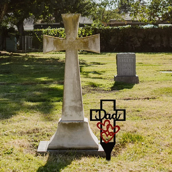 Sale Ends Today 50%OFF - Cemetery Memorial Cross Stake for Parents