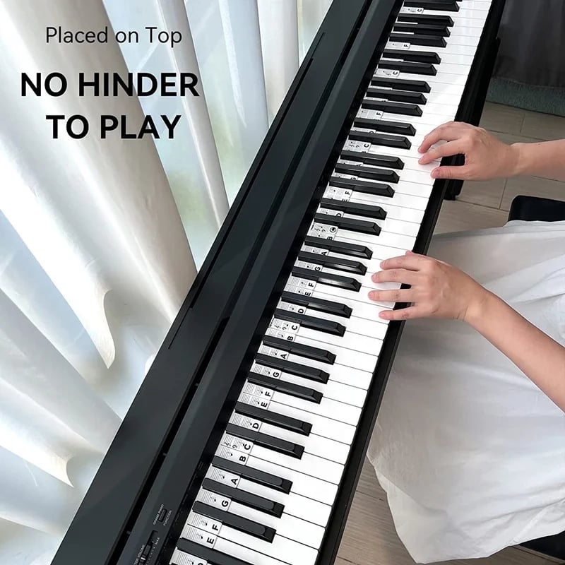 (💝Christmas Pre Sale 50% OFF!!)-🎄Removable Piano Keyboard Note Labels