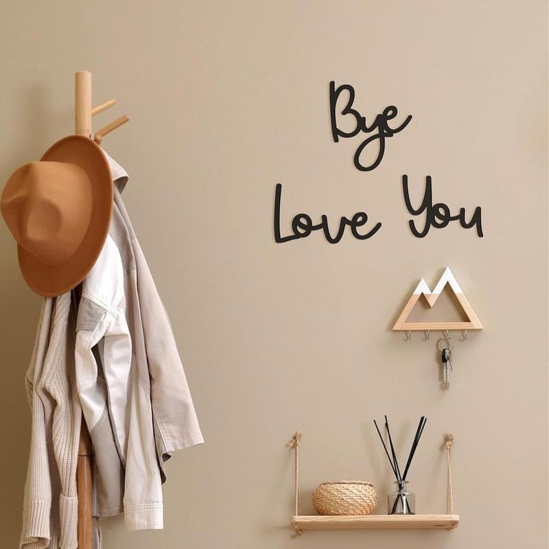 Love You Bye Sign Above Door