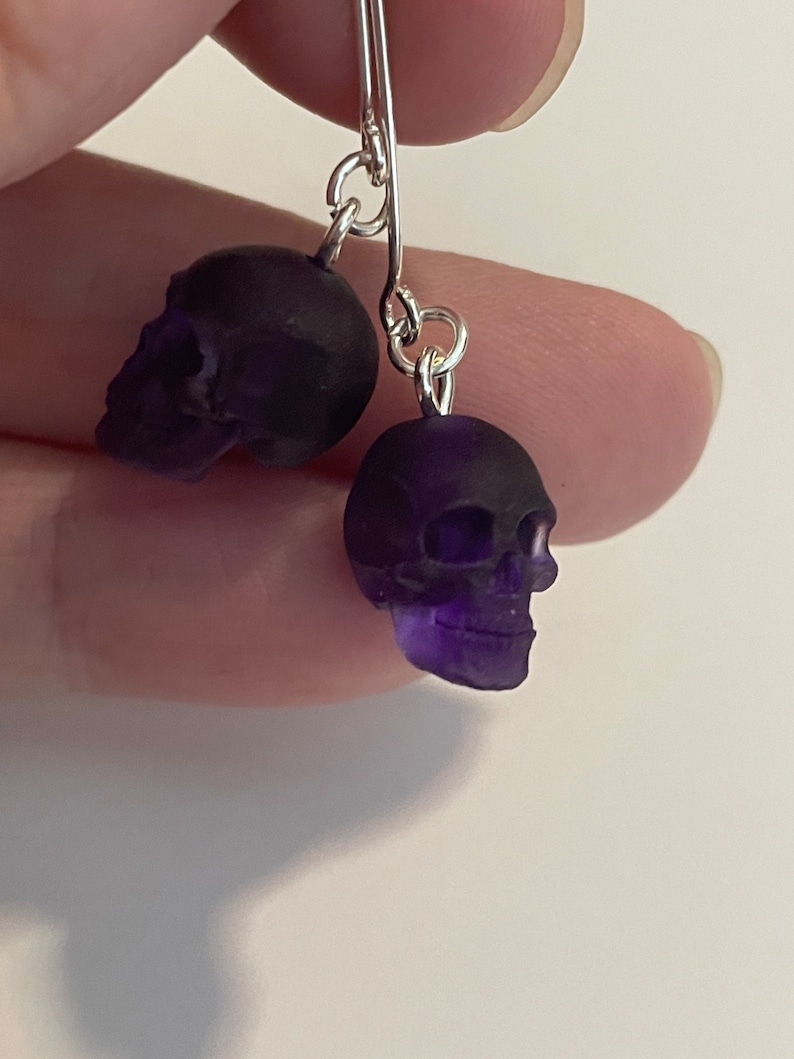 Small Cherry Skull Earrings 