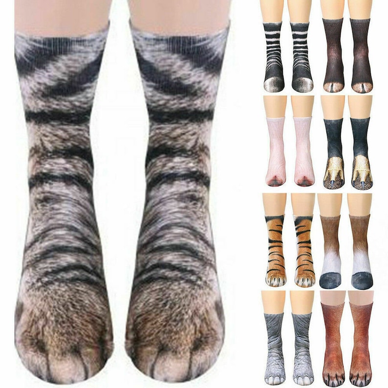 (🎁💝Christmas Pre-Sale 50% OFF!!) - Funny 3D Animal Paw Socks