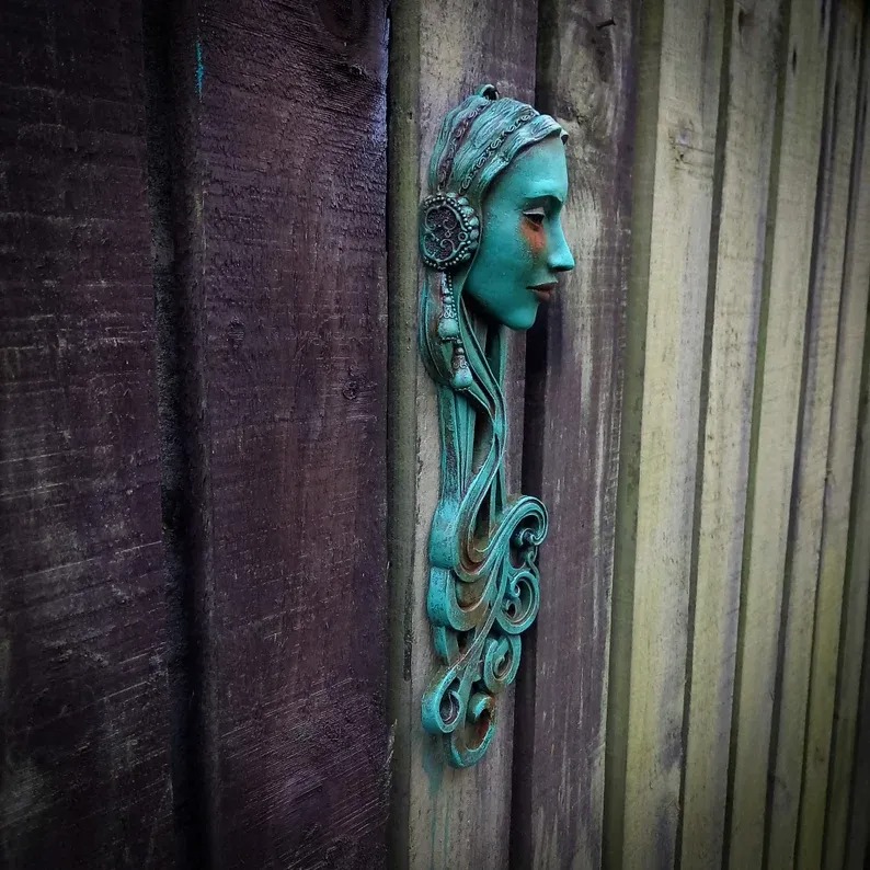 Saoirse (Sersha) Art Nouveau inspired sculpted female face