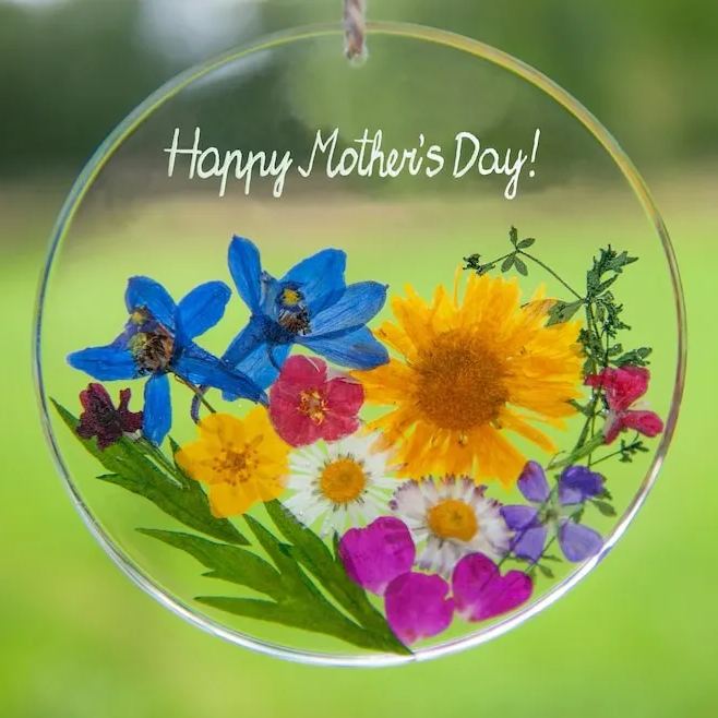 💝Happy Mother's Day🤱Natural dried flower round ornaments🌺