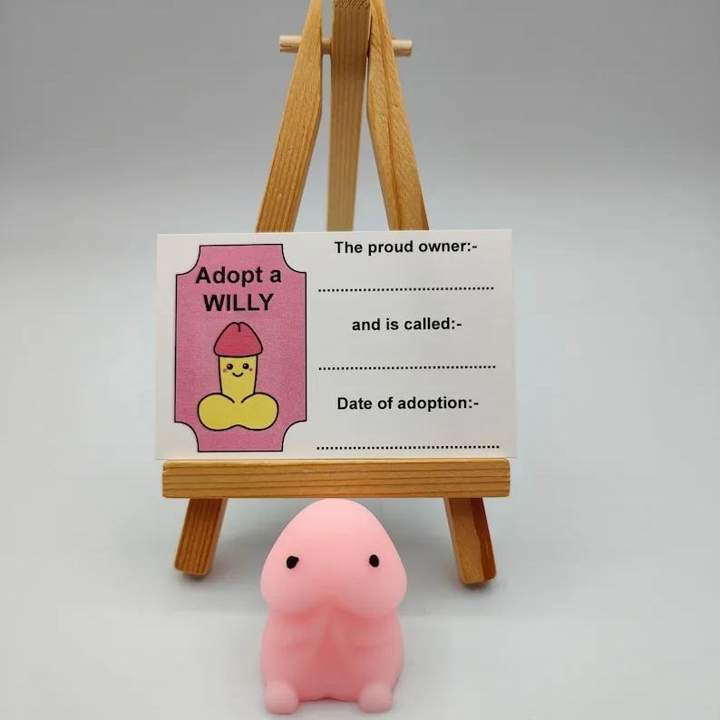 🙈Cheeky Stress Relief: Willy Adoption for Fun Hen Party Favors💥