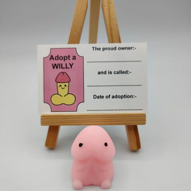 🙈Cheeky Stress Relief: Willy Adoption for Fun Hen Party Favors💥