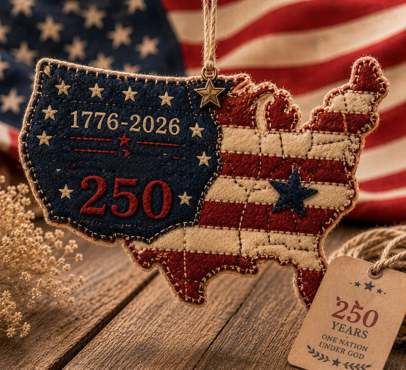 🔥Last Day 49% OFF - 🦅America 250 DIY Felt Ornament Kit