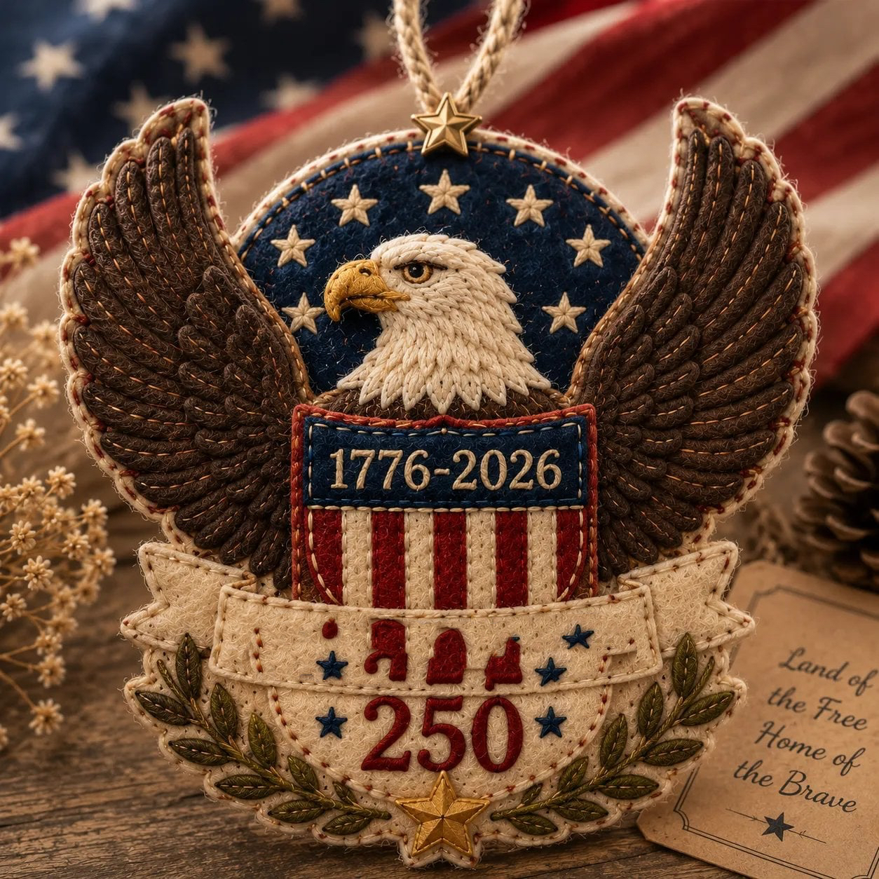 🔥Last Day 49% OFF - 🦅America 250 DIY Felt Ornament Kit