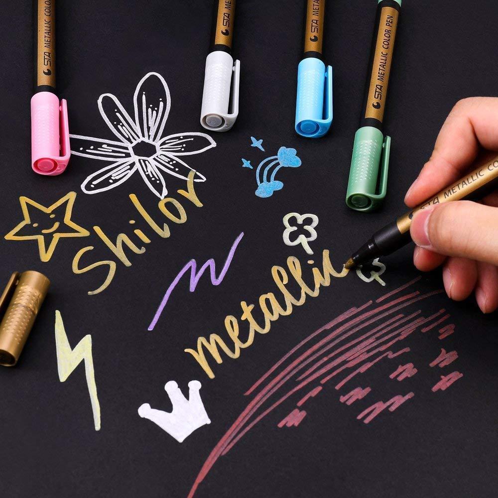 Metallic Marker Pens, Paint Pens For Rock Painting, Scrapbooking