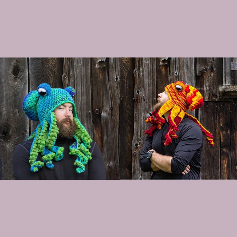 Birthday Gift Crochet Octopus Hat 