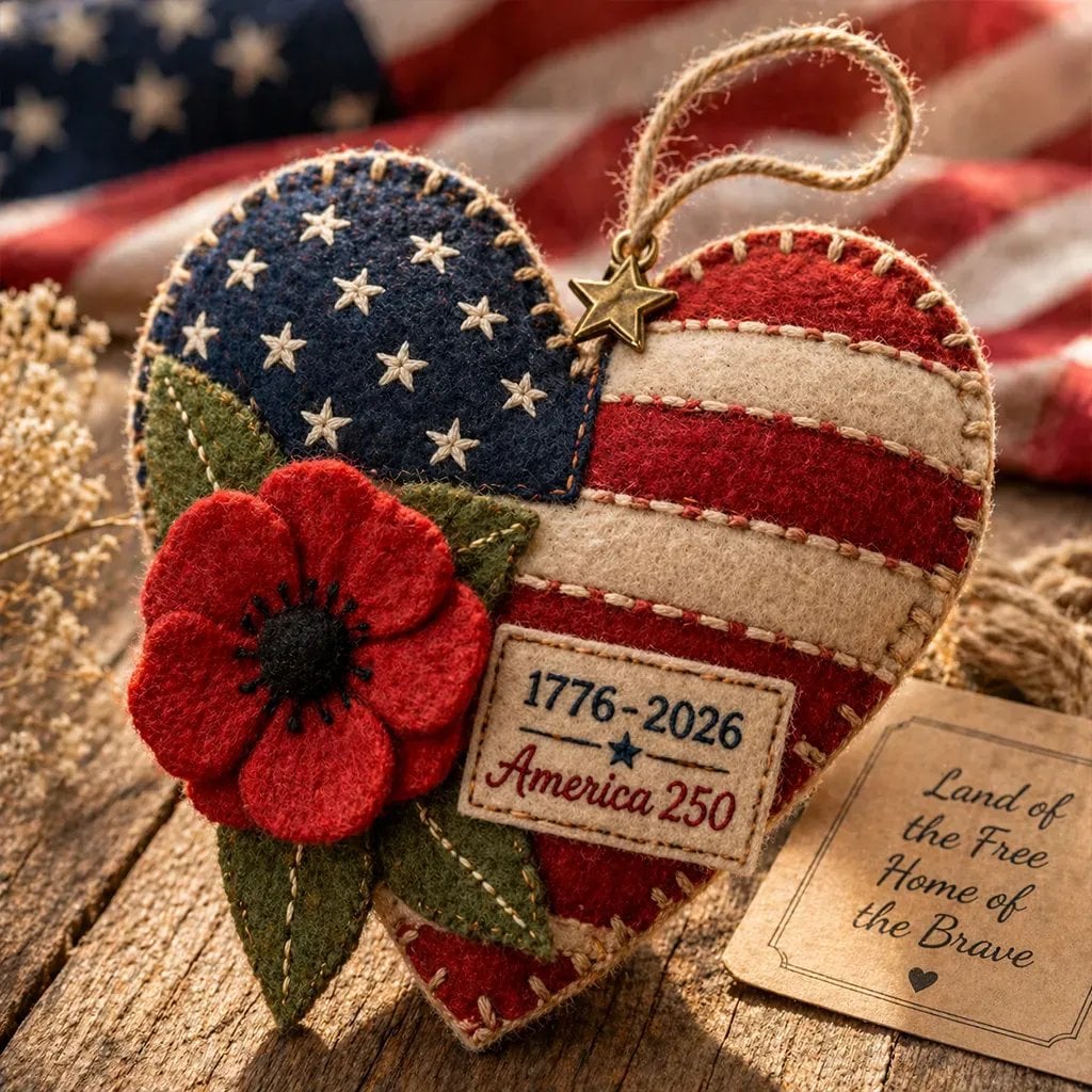 🔥Last Day 49% OFF - 🦅America 250 DIY Felt Ornament Kit